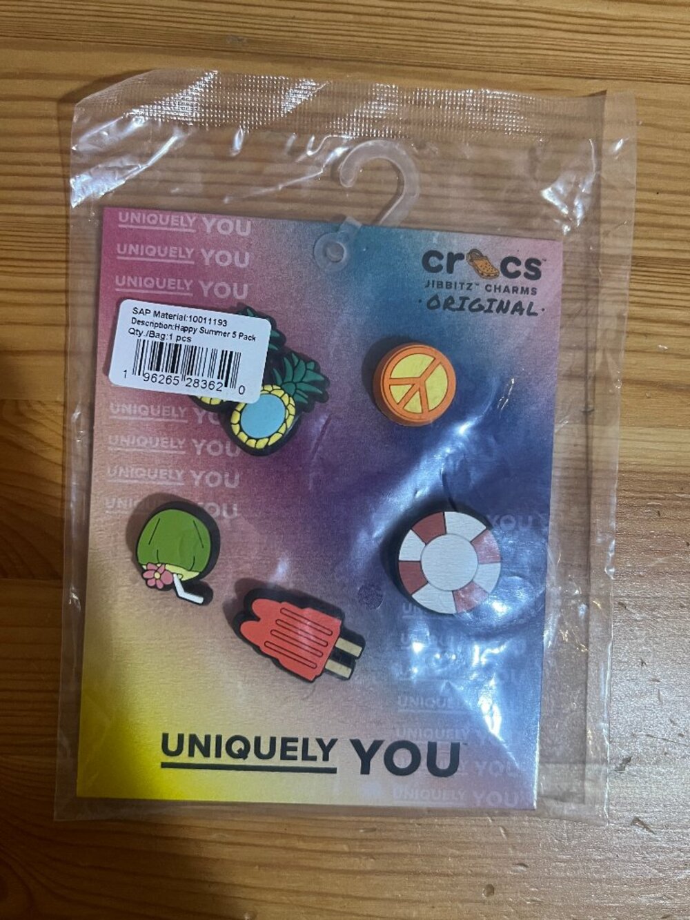 Crocs 5-Pack Shoe Charms | Jibbitz, Happy Summer, One Size Brand New $12